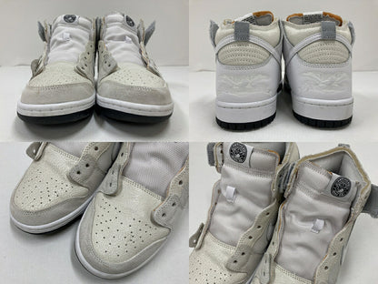 ANTI HERO x Nike SB Dunk High QS White Sneakers Size 28cm