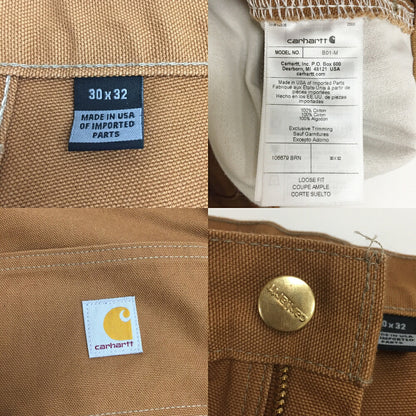 Carhartt Firm Duck Double-Front Painter Pants Brown Size 30