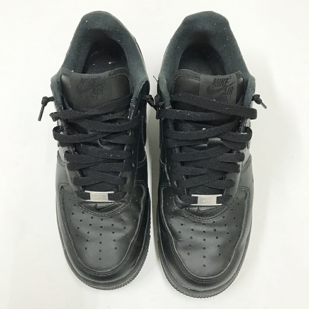 Supreme x Nike Air Force 1 Low Black Sneakers Size 26