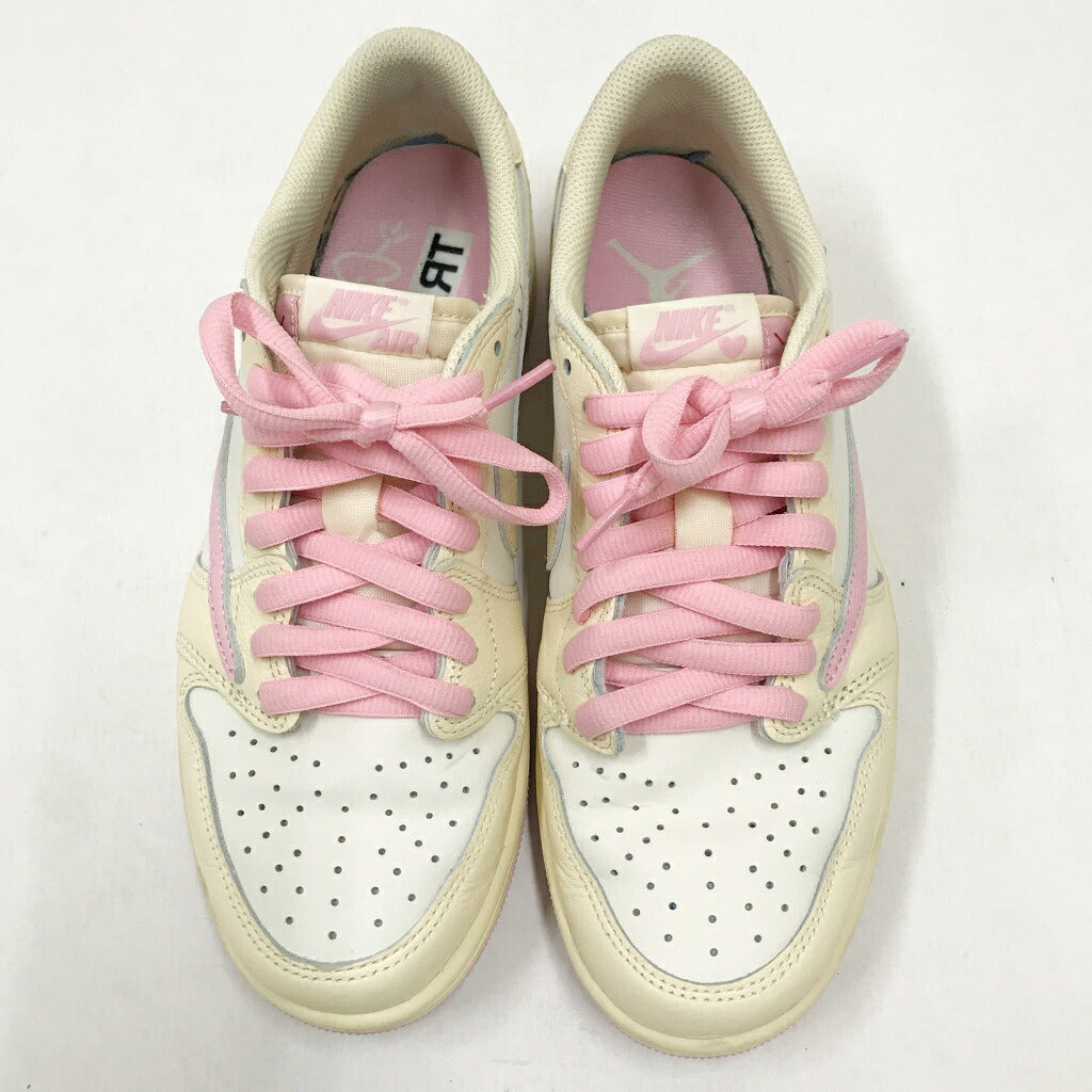 AIR JORDAN x Travis Scott AJ1 Low OG SP Muslin Sneakers Size 26