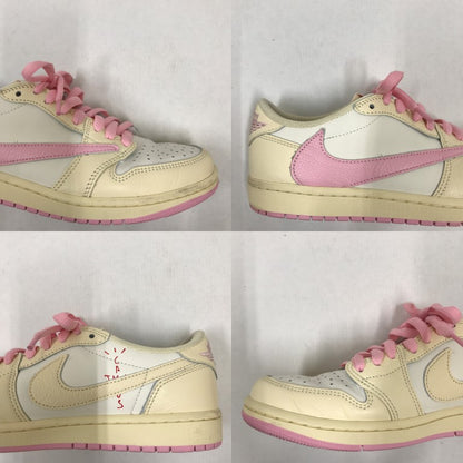 AIR JORDAN x Travis Scott AJ1 Low OG SP Muslin Sneakers Size 26
