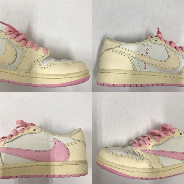 AIR JORDAN x Travis Scott AJ1 Low OG SP Muslin Sneakers Size 26