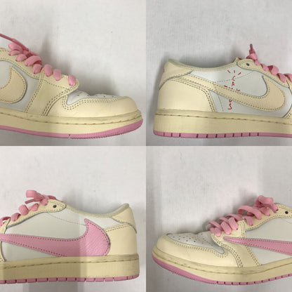 AIR JORDAN x Travis Scott AJ1 Low OG SP Muslin Sneakers Size 26