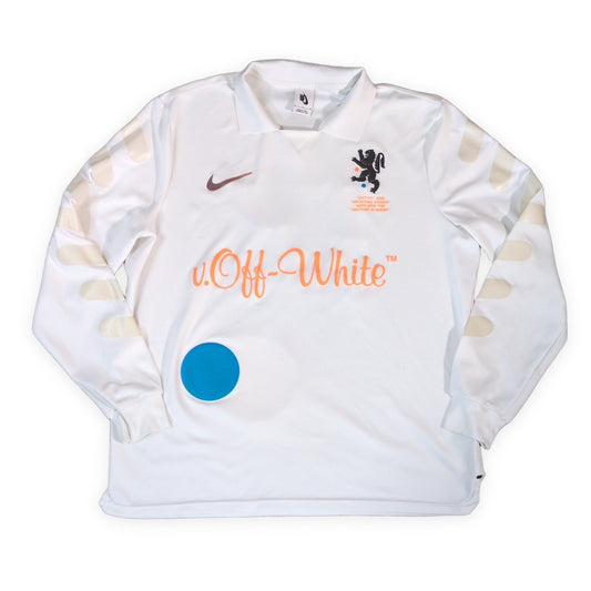 OFF-WHITE 18SS x Nike Football Jersey White Shirt Size M