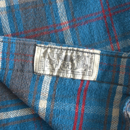 RRL Washed Gusseted Flannel Shirt Size M