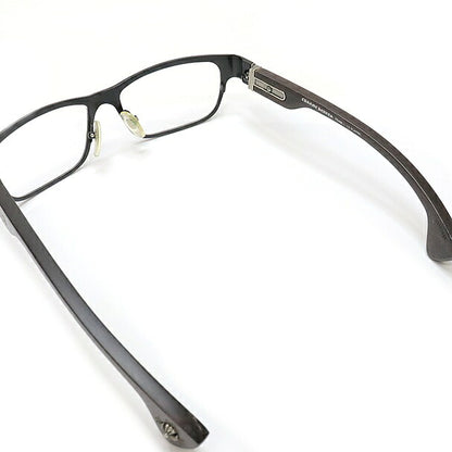 CHROME HEARTS THO BRIWG Eyeglasses Black/Brown Size ONE SIZE