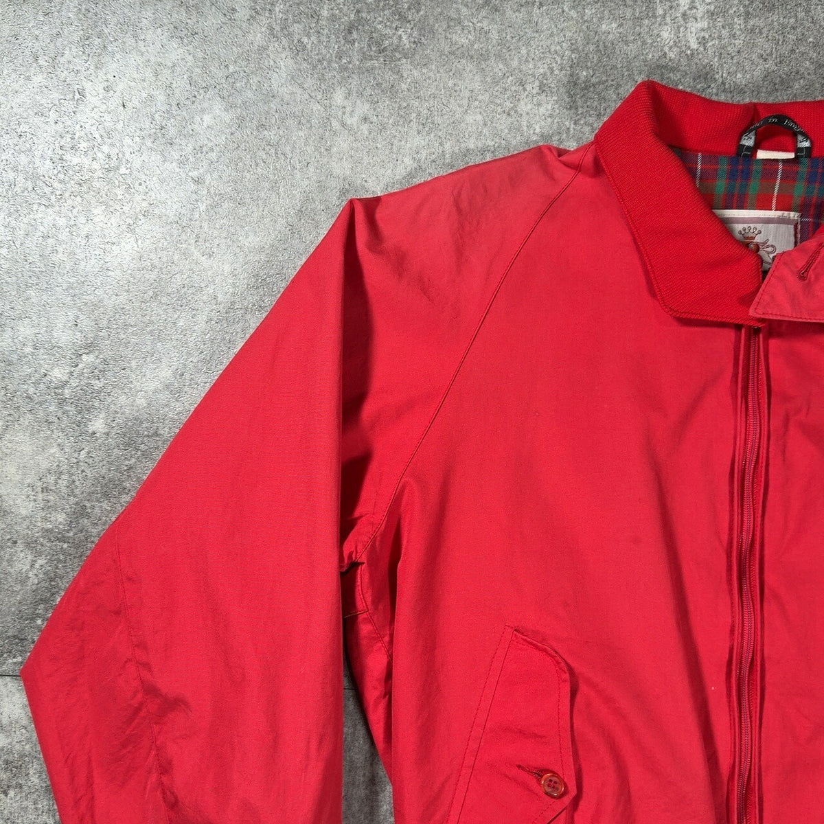 BARACUTA 80s G9 Harrington Jacket Red England-made Size 40