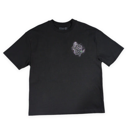 AMIRI Crystal Burst Logo Cotton T-Shirt in Italy Size M