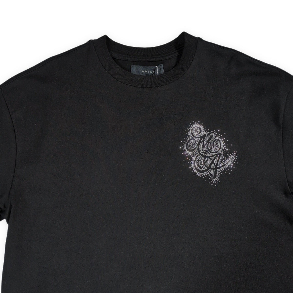 AMIRI Crystal Burst Logo Cotton T-Shirt in Italy Size M