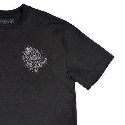 AMIRI Crystal Burst Logo Cotton T-Shirt in Italy Size M