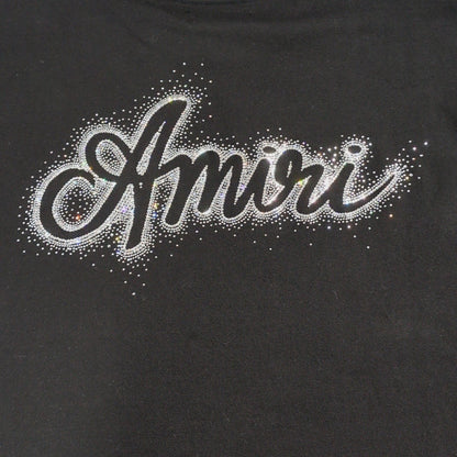 AMIRI Crystal Burst Logo Cotton T-Shirt in Italy Size M