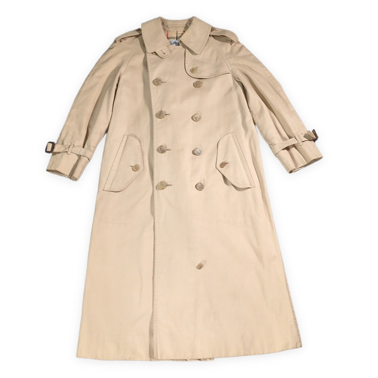 Burberrys' 90s Vintage White Tag Trench Coat Beige Size M