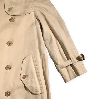 Burberrys' 90s Vintage White Tag Trench Coat Beige Size M