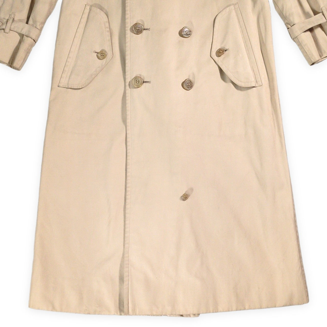Burberrys' 90s Vintage White Tag Trench Coat Beige Size M