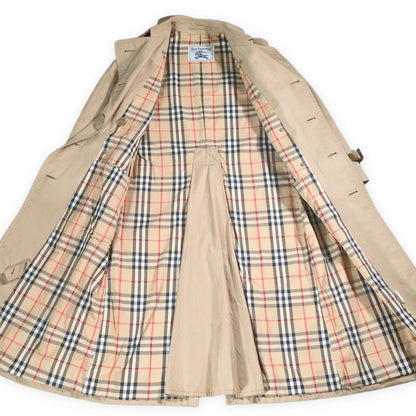 Burberrys' 90s Vintage White Tag Trench Coat Beige Size M
