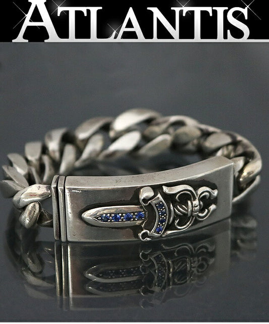 CHROME HEARTS Old Dagger ID Sapphire Bracelet Size ONE SIZE