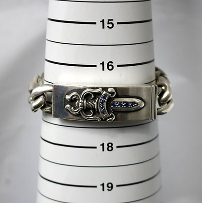 CHROME HEARTS Old Dagger ID Sapphire Bracelet Size ONE SIZE