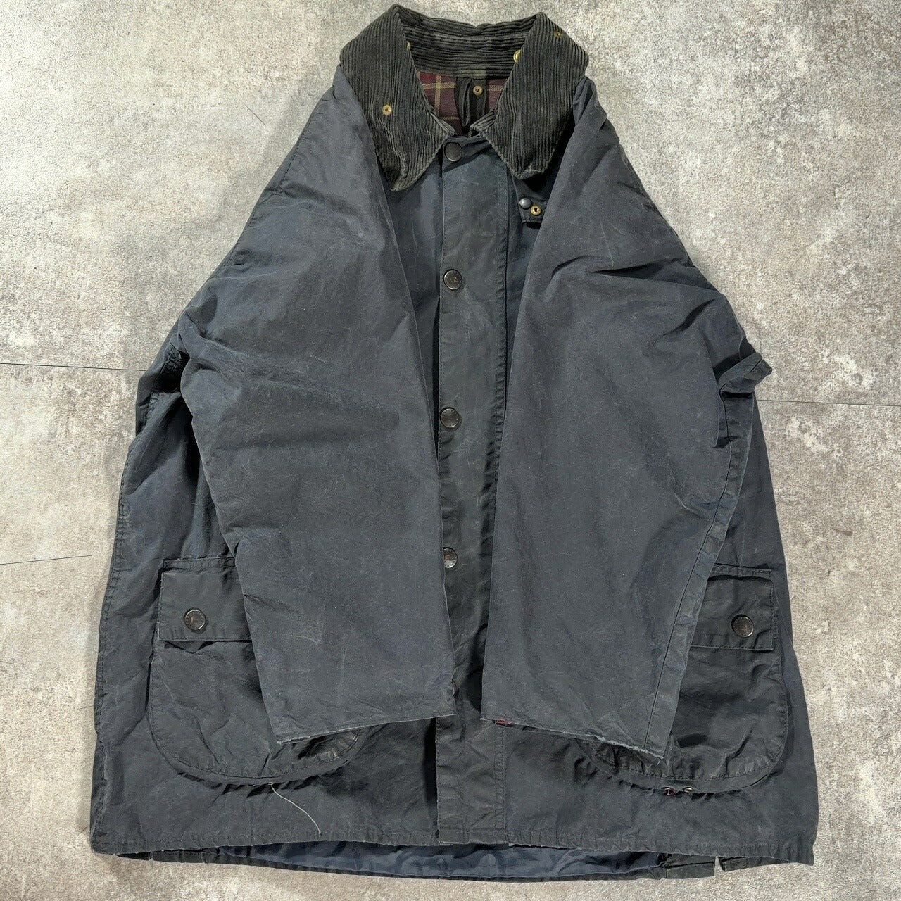 Barbour BEDALE 90s 3-Warrant Oiled Jacket Black