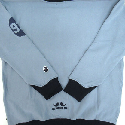 MR. BATHING APE Pullover Crewneck Sweatshirt Blue Size L