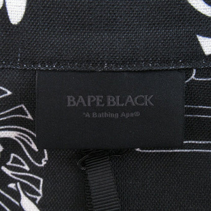 BAPE BLACK A BATHING APE Hawaiian Camp Shirt Black Size M