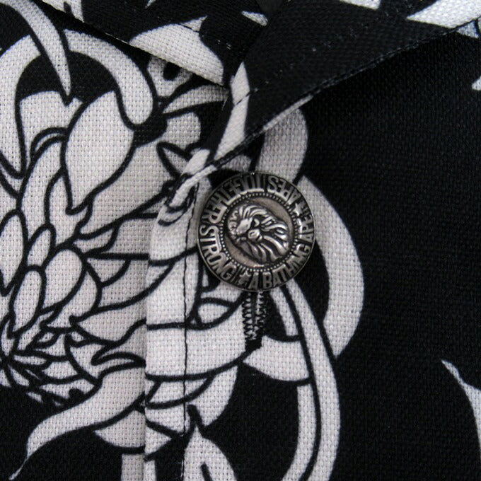 BAPE BLACK A BATHING APE Hawaiian Camp Shirt Black Size M