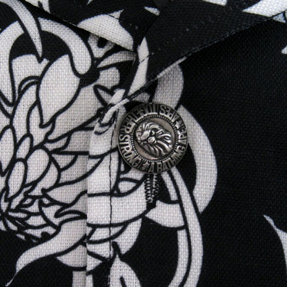 BAPE BLACK A BATHING APE Hawaiian Camp Shirt Black Size M