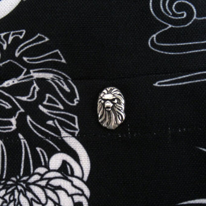 BAPE BLACK A BATHING APE Hawaiian Camp Shirt Black Size M