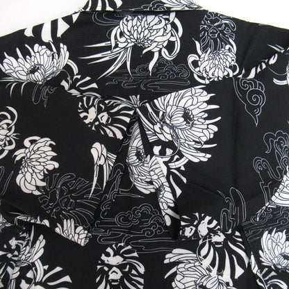 BAPE BLACK A BATHING APE Hawaiian Camp Shirt Black Size M