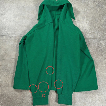 Skyline 50s Vintage Wool Open Collar Shirt Green