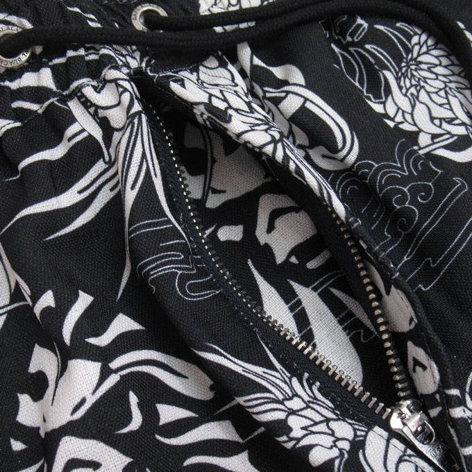 BAPE BLACK A BATHING APE Hawaiian Camp Shorts Black Size M