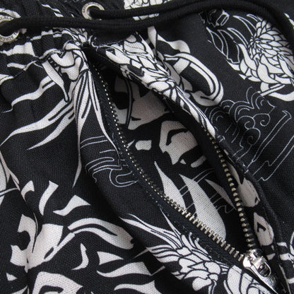 BAPE BLACK A BATHING APE Hawaiian Camp Shorts Black Size M