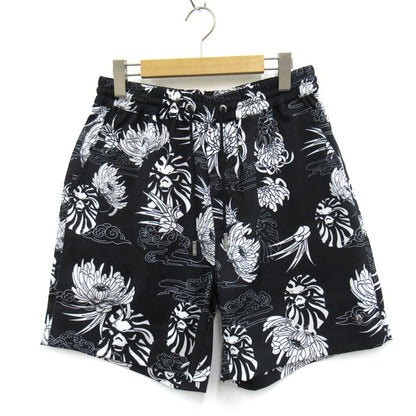BAPE BLACK A BATHING APE Hawaiian Camp Shorts Black Size M