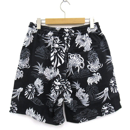 BAPE BLACK A BATHING APE Hawaiian Camp Shorts Black Size M