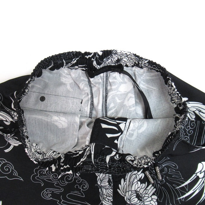 BAPE BLACK A BATHING APE Hawaiian Camp Shorts Black Size M