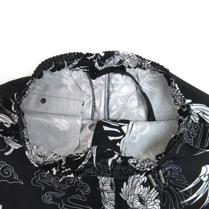 BAPE BLACK A BATHING APE Hawaiian Camp Shorts Black Size M