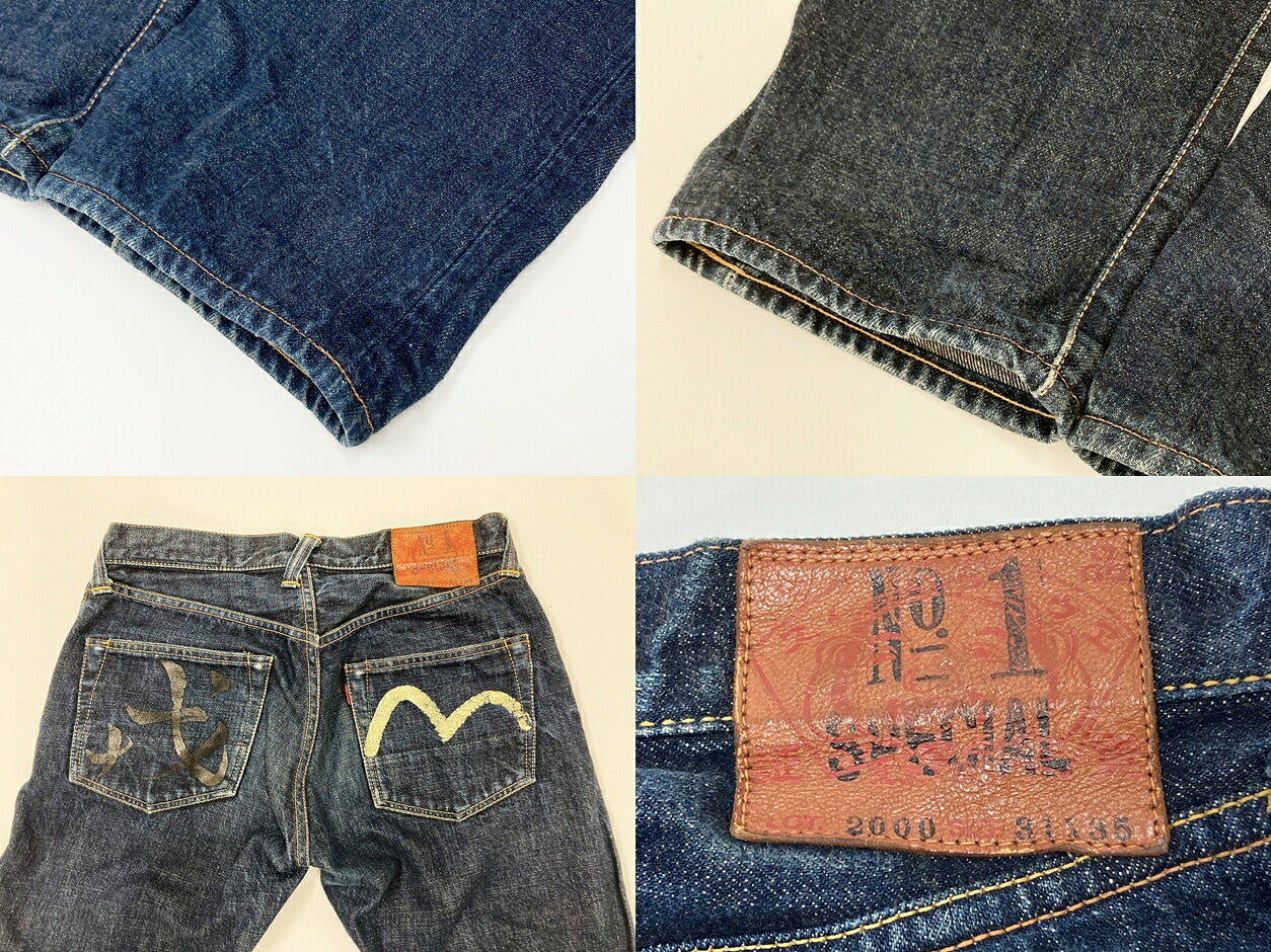 EVISU Lot 2000 No.1 Special Seagull Denim Jeans Size 31