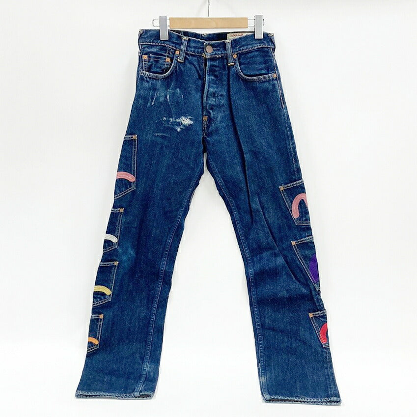 EVISU Shiotani Brothers Multi-Pocket Denim Jeans Size 28