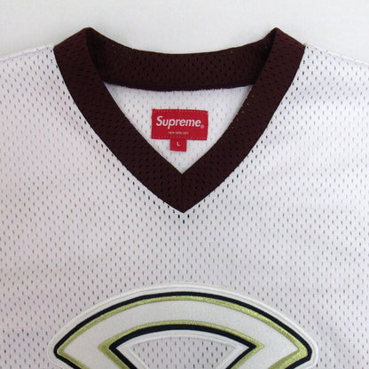 Supreme 18SS Ankh Hockey Jersey White Shirt Size L
