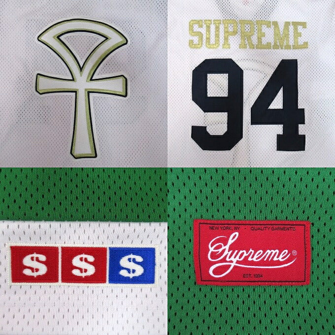 Supreme 18SS Ankh Hockey Jersey White Shirt Size L
