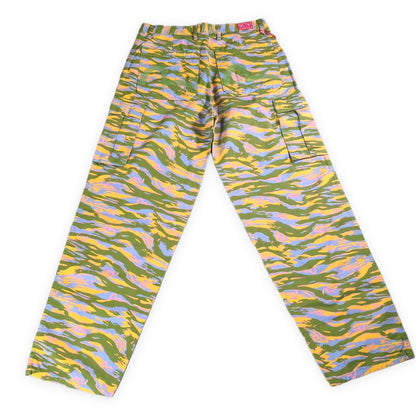 EVISU Tiger Camo Seagull Embroidery Pants Multi Size 34