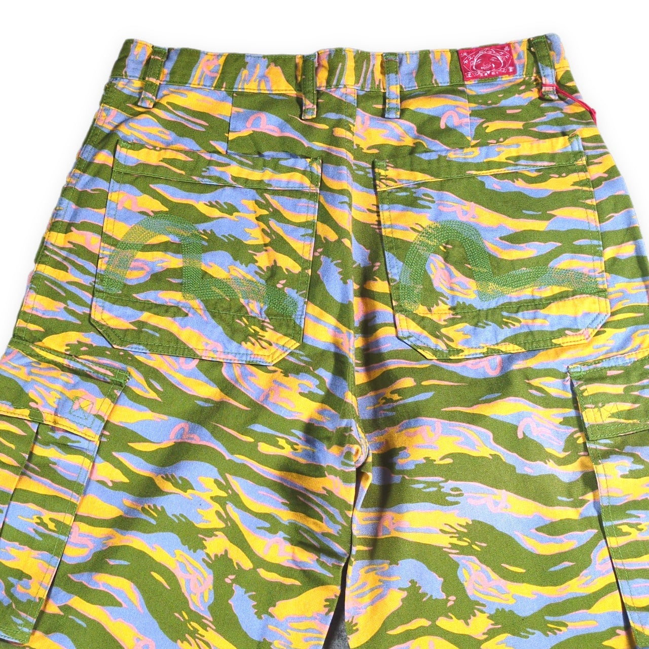 EVISU Tiger Camo Seagull Embroidery Pants Multi Size 34