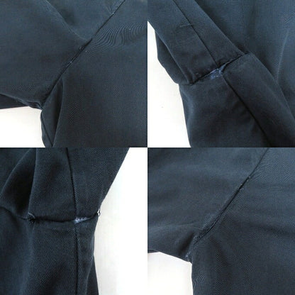 PRADA Cotton Balmacaan Soutien Collar Coat Navy Size 52