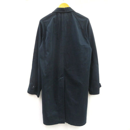 PRADA Cotton Balmacaan Soutien Collar Coat Navy Size 52