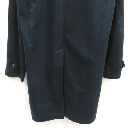 PRADA Cotton Balmacaan Soutien Collar Coat Navy Size 52