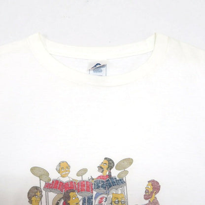 DRATEFUL DEAD as SIMPSONS White Long Sleeve T-Shirt Size 2XL
