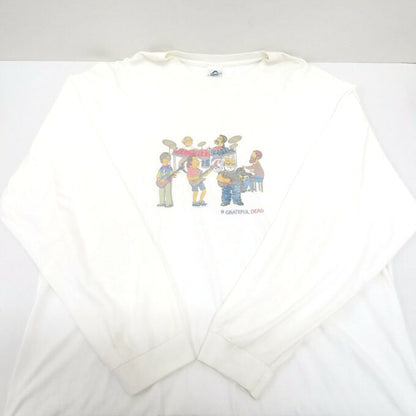 DRATEFUL DEAD as SIMPSONS White Long Sleeve T-Shirt Size 2XL