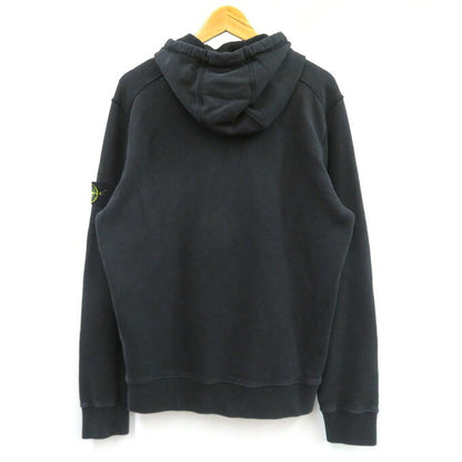 STONE ISLAND Garment Dye Cotton Pullover Hoodie Black Size L