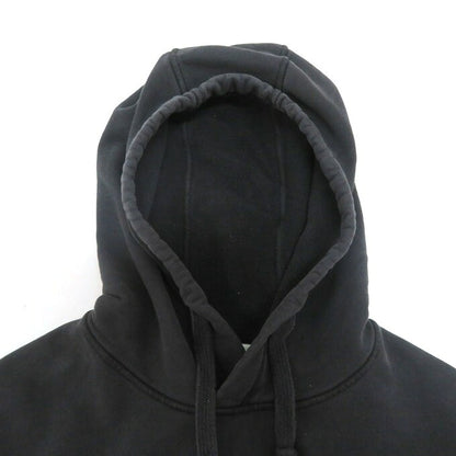 STONE ISLAND Garment Dye Cotton Pullover Hoodie Black Size L