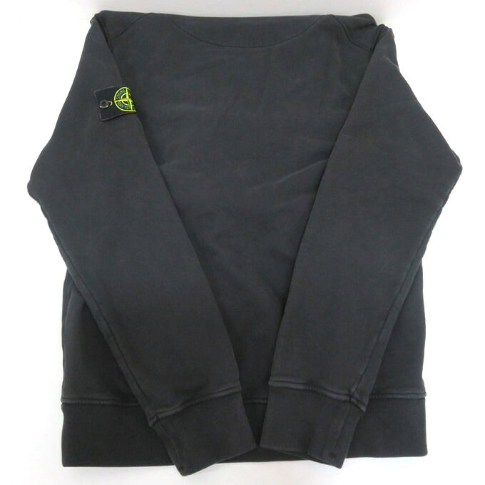 STONE ISLAND Garment Dye Cotton Pullover Hoodie Black Size L