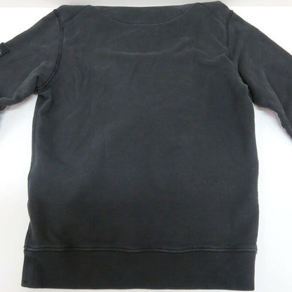STONE ISLAND Garment Dye Cotton Pullover Hoodie Black Size L